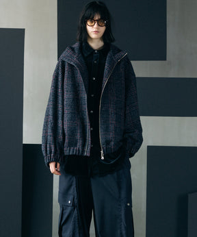 【26AW PRE-ORDER】【イタリアンデッドストックファブリック】プライムオーバーカーブ切り替えスタンドブルゾン