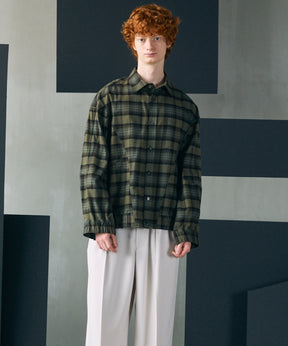 [Italian Dead Stock Fabric] Prime-Over Regular Collar Long Sleeve Shirt