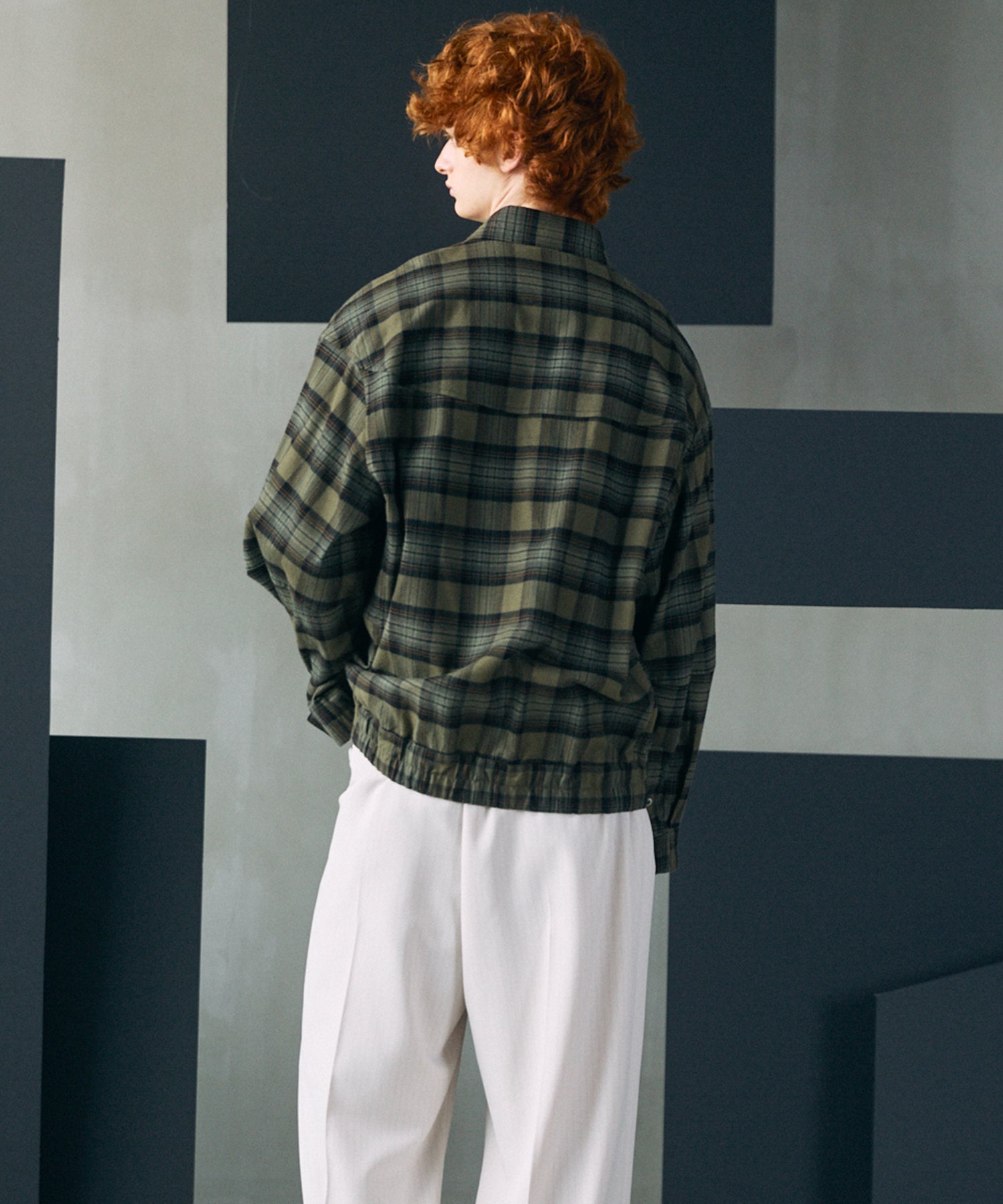[Italian Dead Stock Fabric] Prime-Over Regular Collar Long Sleeve Shirt