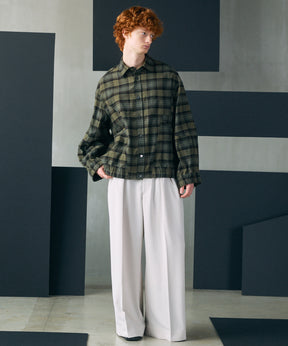 [Italian Dead Stock Fabric] Prime-Over Regular Collar Long Sleeve Shirt