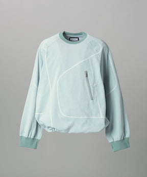 【26AW PRE-ORDER】Slub Jersey Prime-Over Zipper Detail Raglan T-shirt