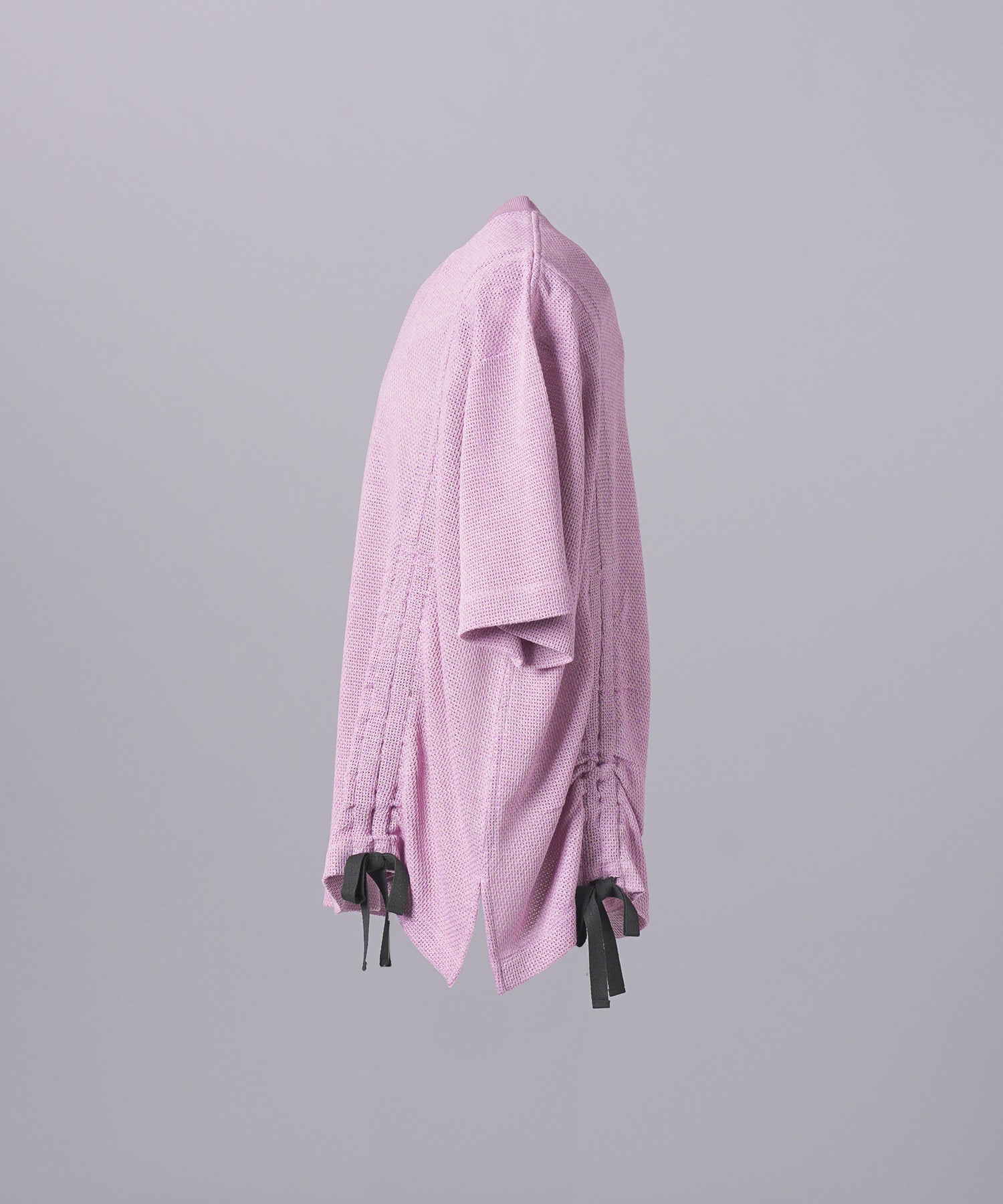 【26SS PRE-ORDER】Russell Mesh Prime-Over Asymmetrical Shirring T-shirt