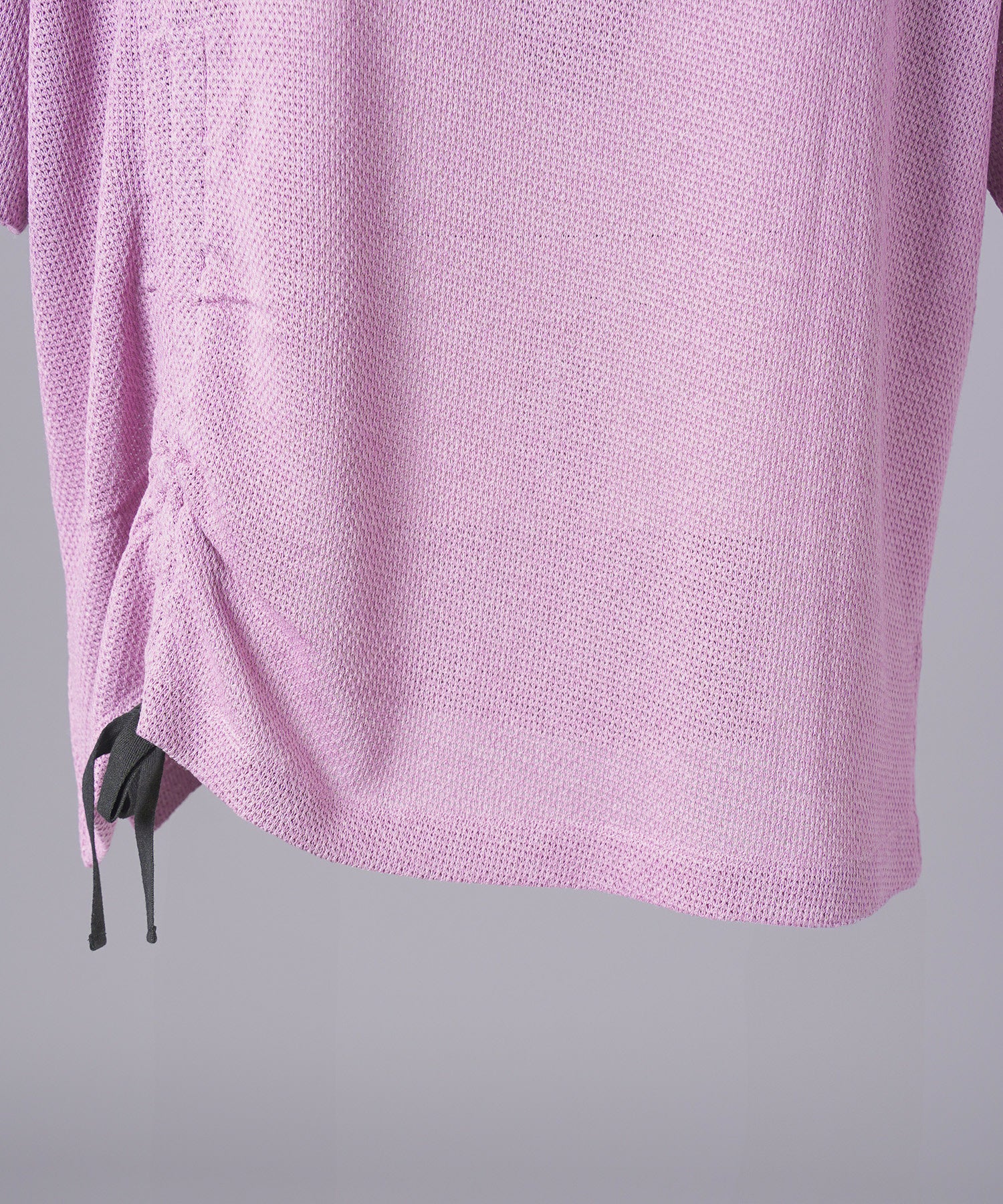 【26SS PRE-ORDER】Russell Mesh Prime-Over Asymmetrical Shirring T-shirt