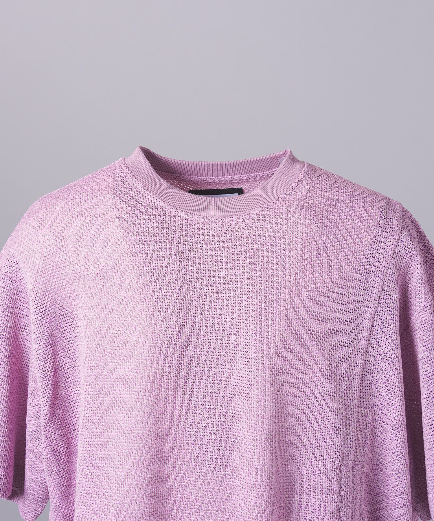 【26SS PRE-ORDER】Russell Mesh Prime-Over Asymmetrical Shirring T-shirt