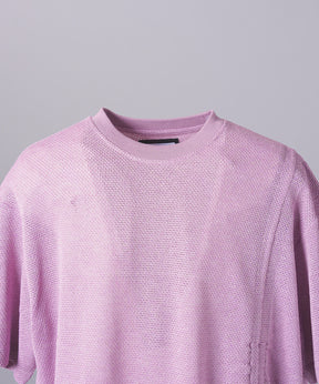 【26SS PRE-ORDER】Russell Mesh Prime-Over Asymmetrical Shirring T-shirt