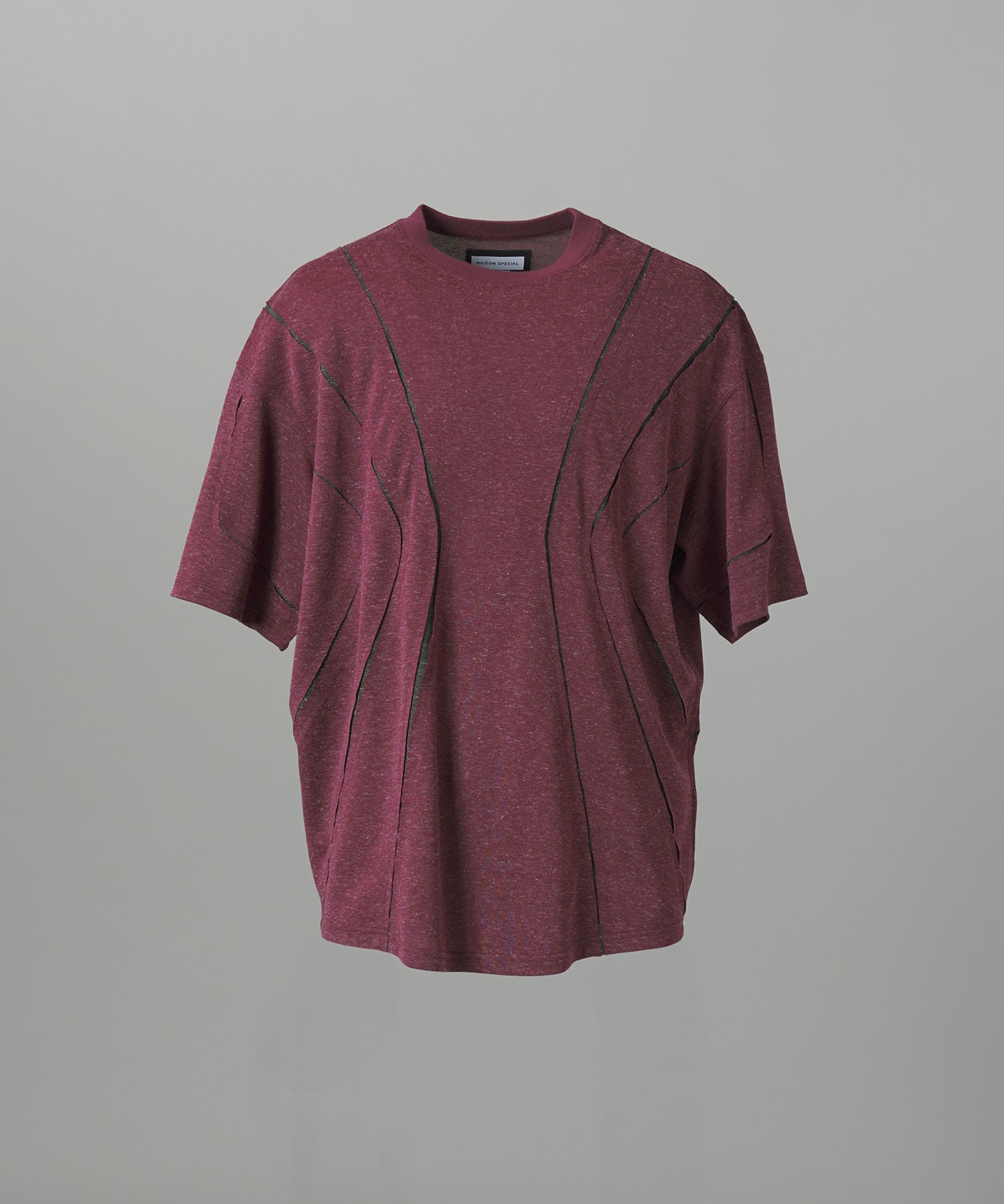 [26SS PRE-ORDER]Birdseye Jersey Mesh Prime-Over Henry Neck Short-sleeved T-shirt