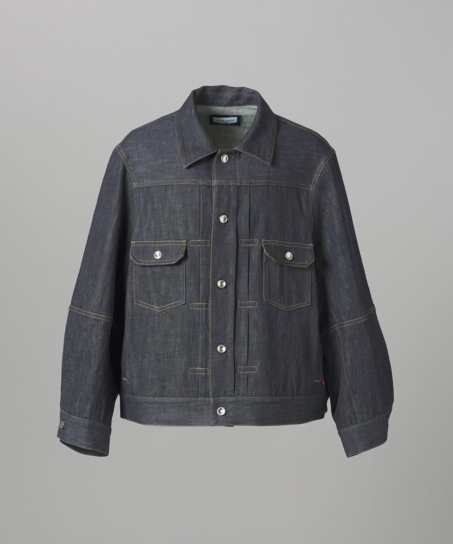 【26AW PRE-ORDER】Ovoid Sleeve Prime-Over Trucker Jacket