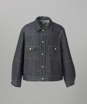 【26AW PRE-ORDER】Ovoid Sleeve Prime-Over Trucker Jacket