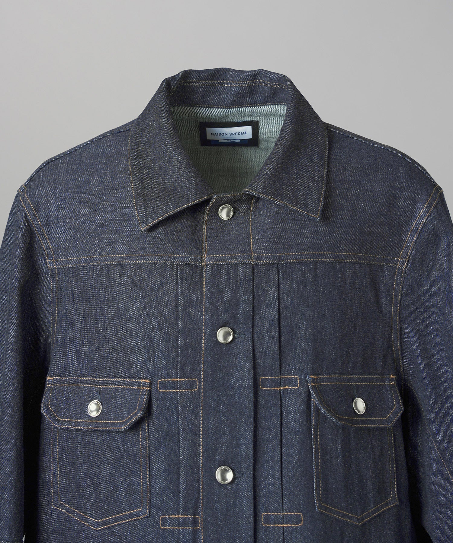 【26AW PRE-ORDER】Ovoid Sleeve Prime-Over Trucker Jacket