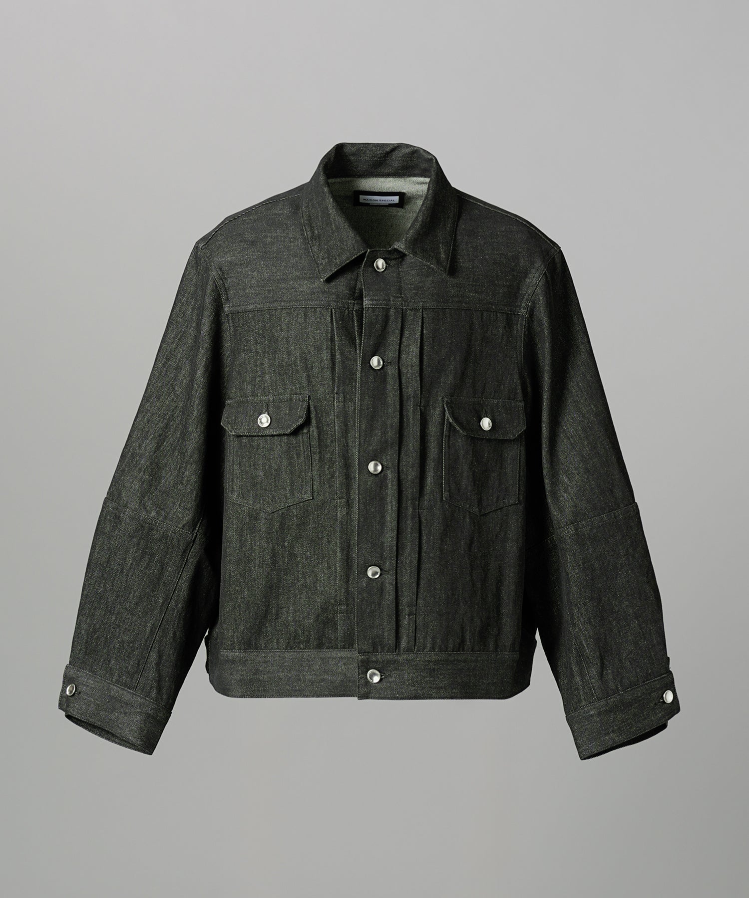 【26AW PRE-ORDER】Ovoid Sleeve Prime-Over Trucker Jacket