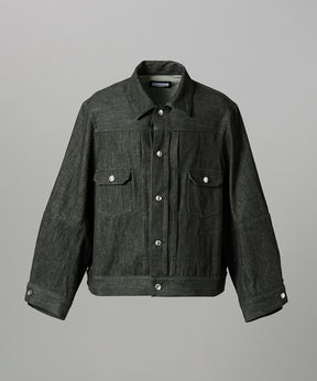 【26AW PRE-ORDER】Ovoid Sleeve Prime-Over Trucker Jacket