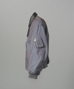Different Materials Layering Prime-Over Trucker Jacket