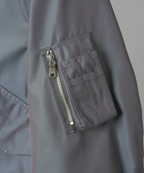 Different Materials Layering Prime-Over Trucker Jacket