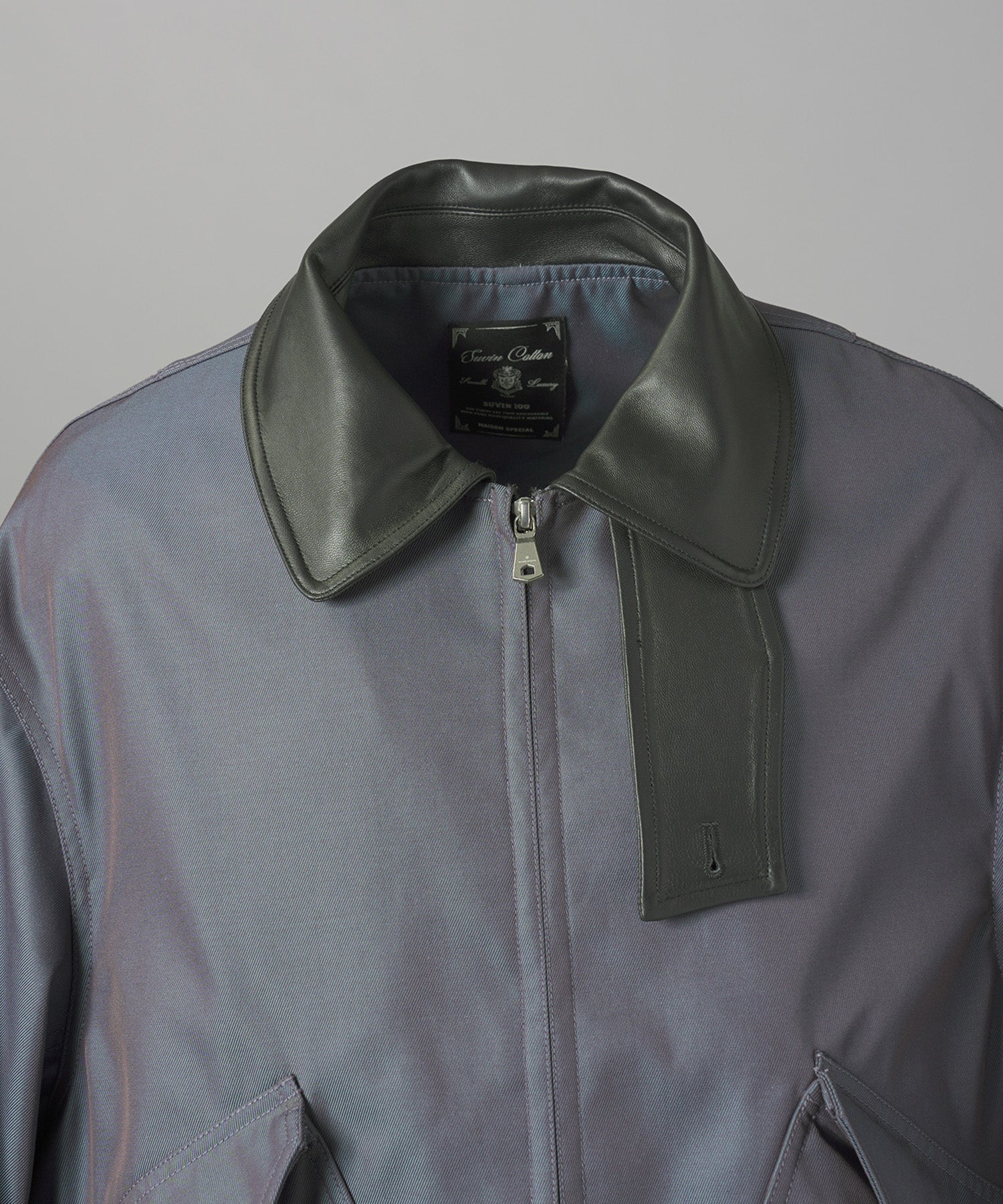 Different Materials Layering Prime-Over Trucker Jacket