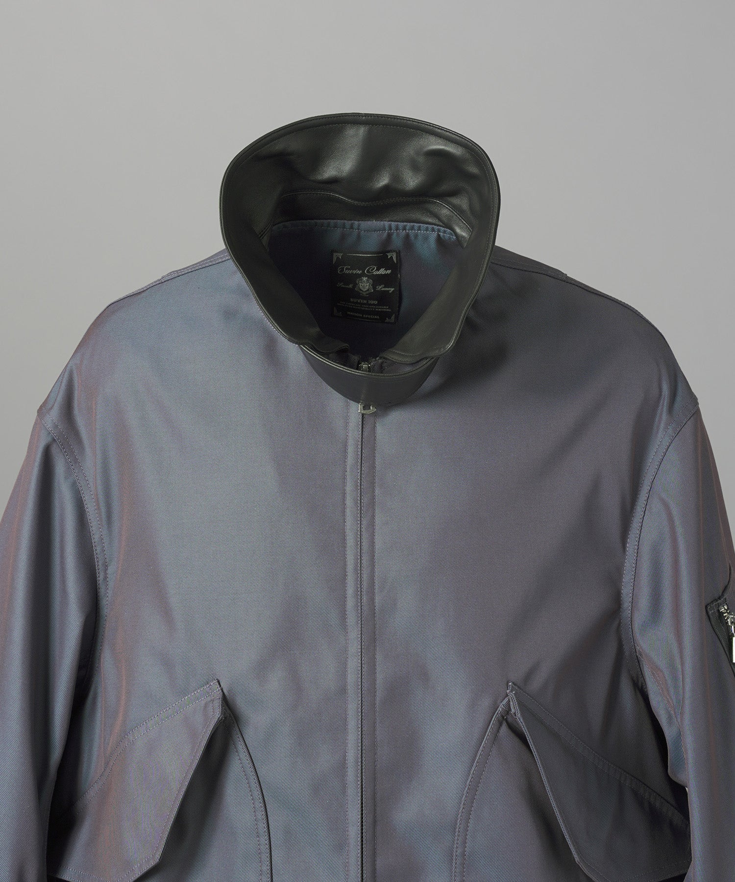 Different Materials Layering Prime-Over Trucker Jacket