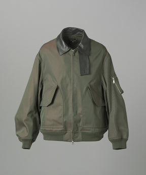 Different Materials Layering Prime-Over Trucker Jacket