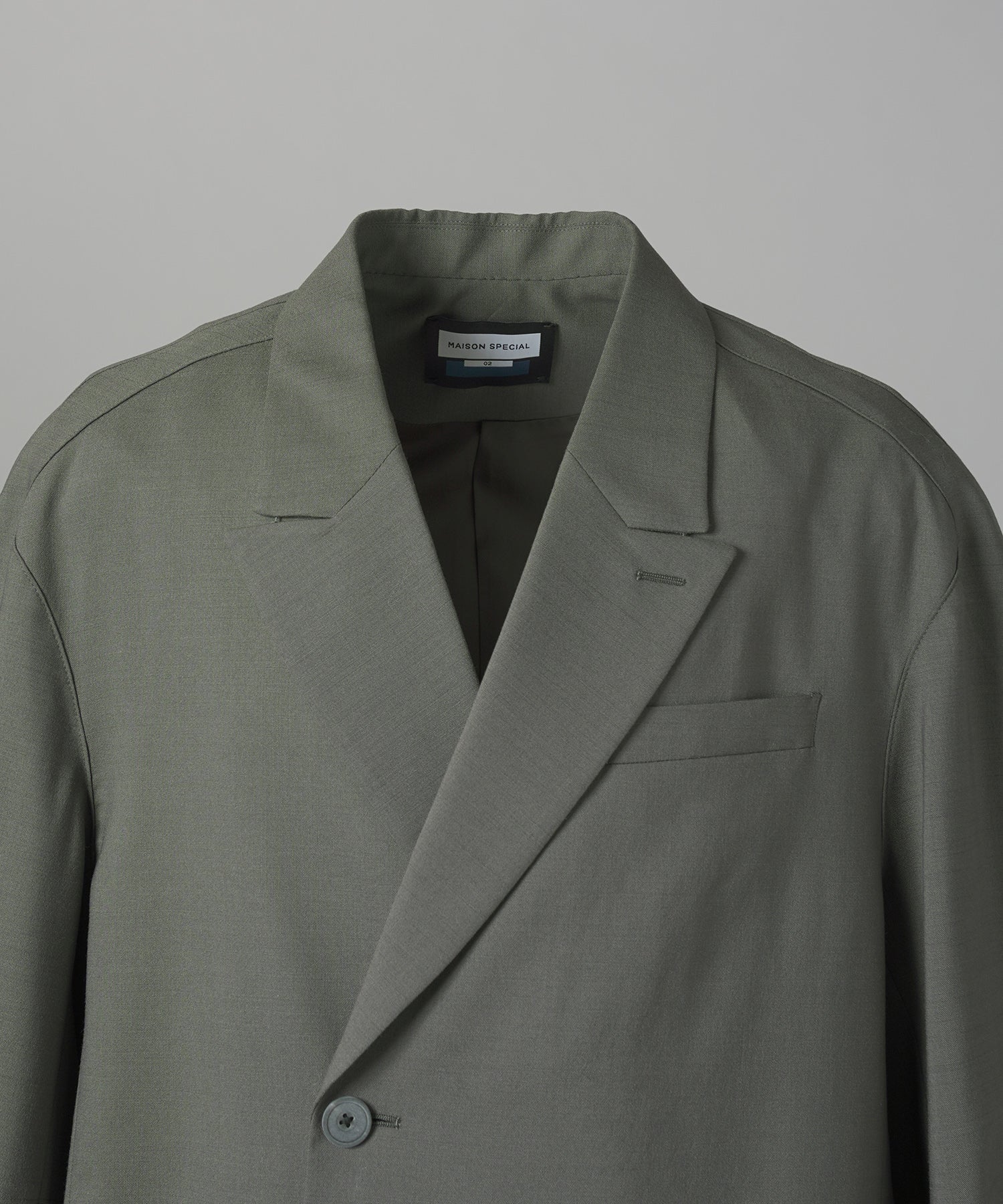 【26AW PRE-ORDER】3D Sleeve Prime-Over Semi-double Breasted Jacket
