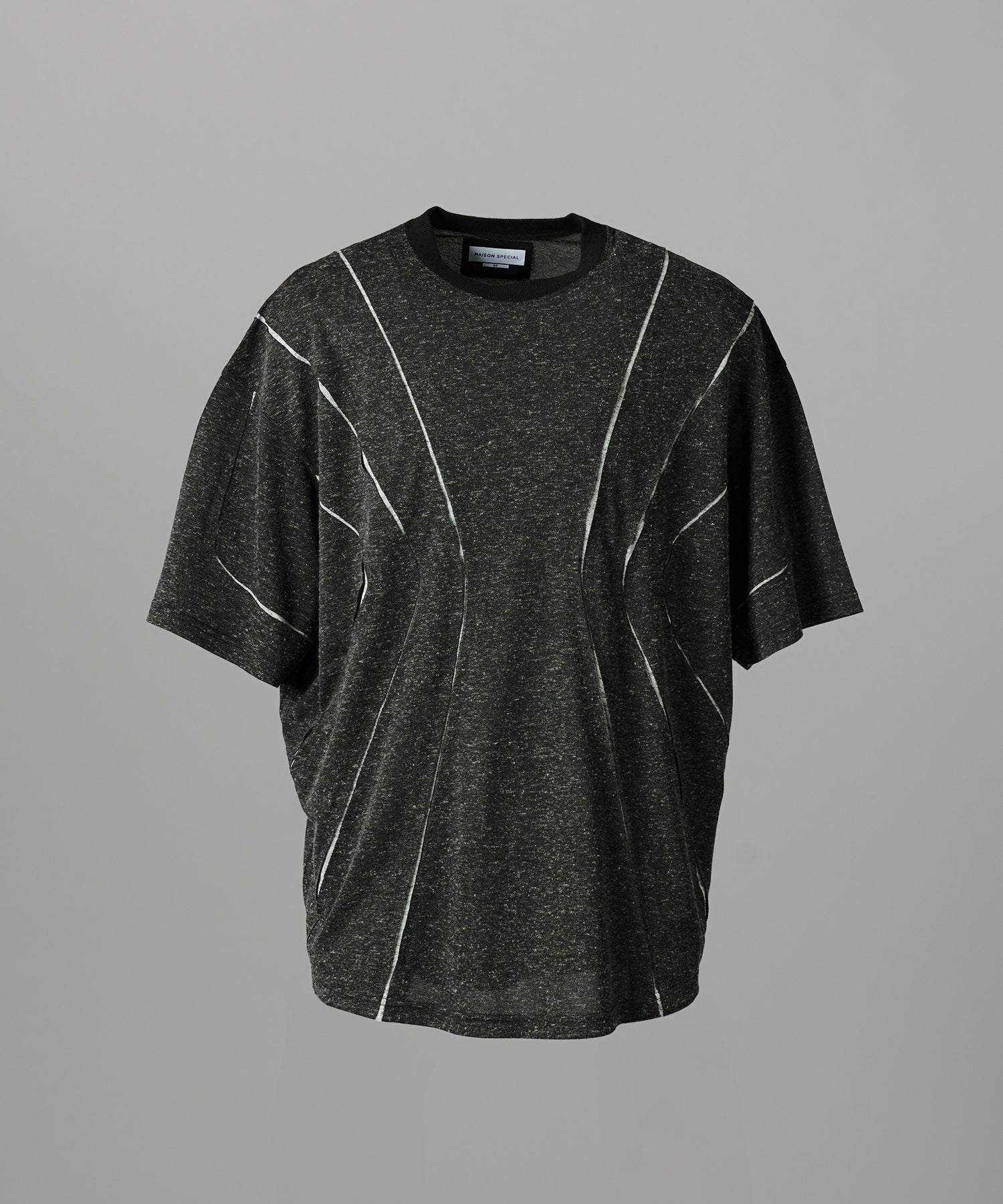 [26SS PRE-ORDER]Birdseye Jersey Mesh Prime-Over Henry Neck Short-sleeved T-shirt