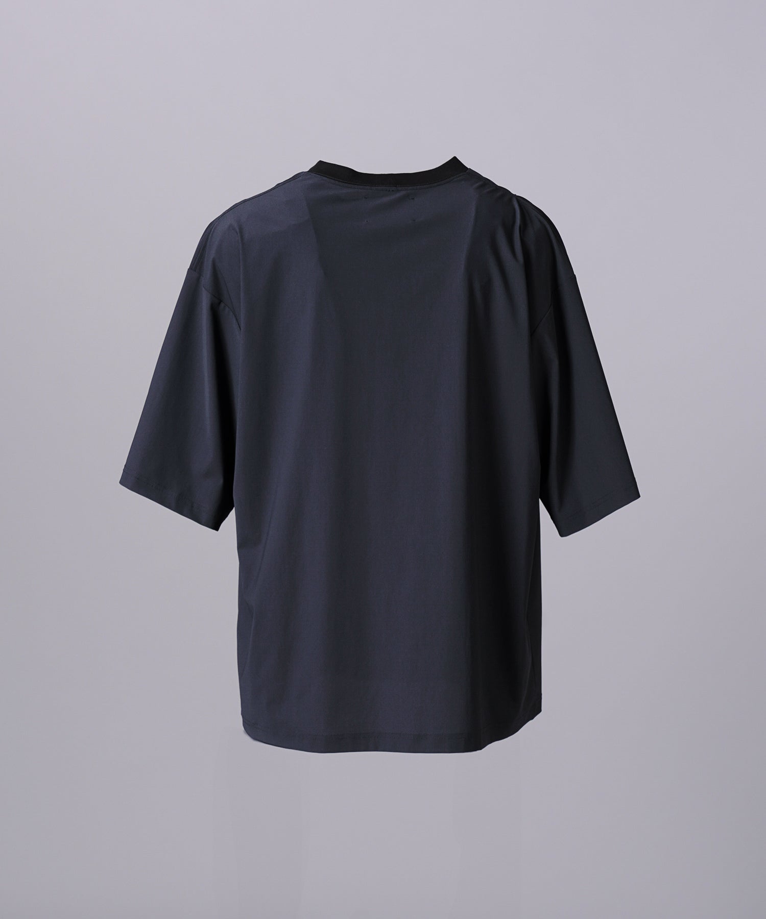 [26SS PRE-ORDER]Birdseye Jersey Mesh Prime-Over Henry Neck Short-sleeved T-shirt