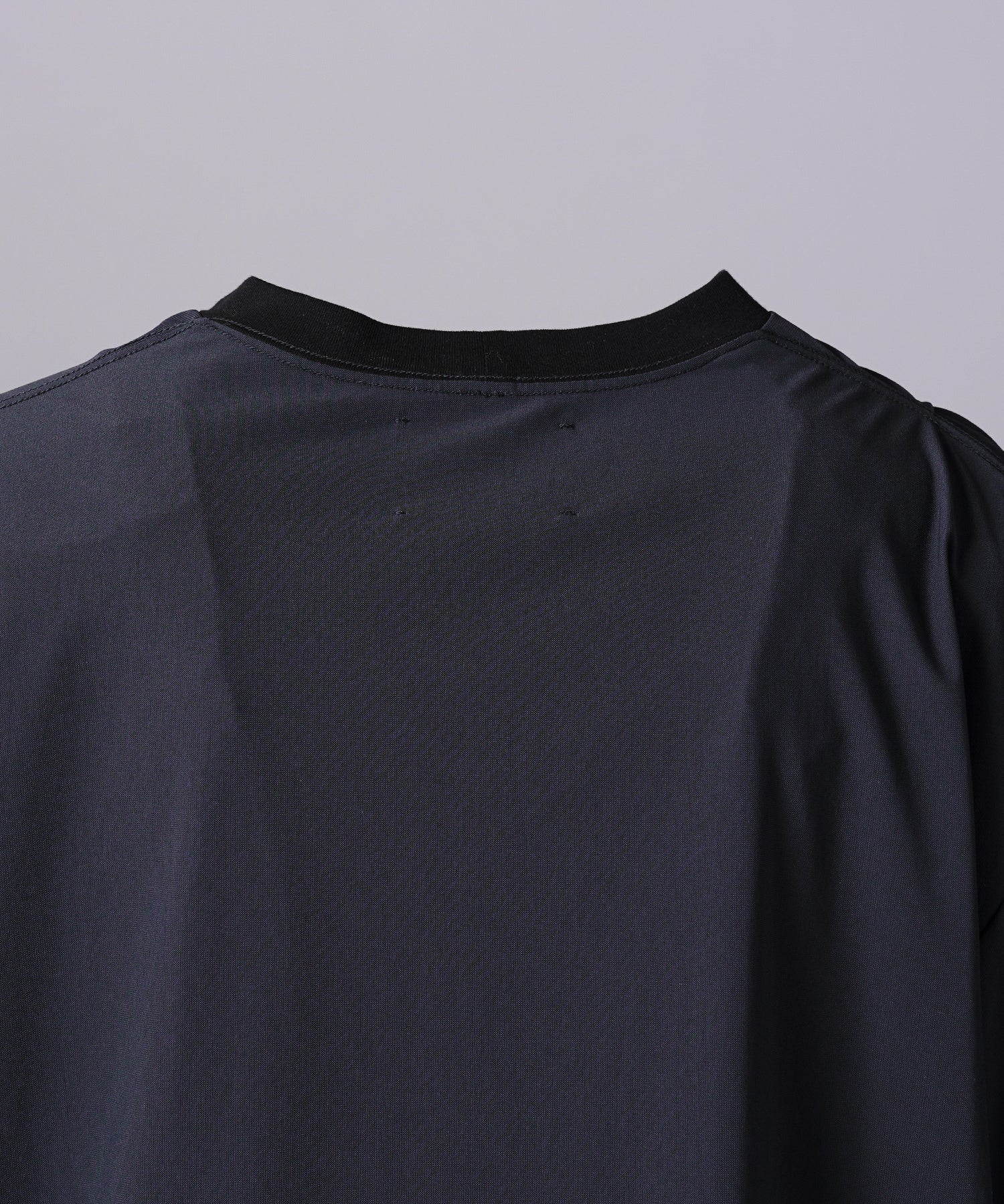 [26SS PRE-ORDER]Birdseye Jersey Mesh Prime-Over Henry Neck Short-sleeved T-shirt