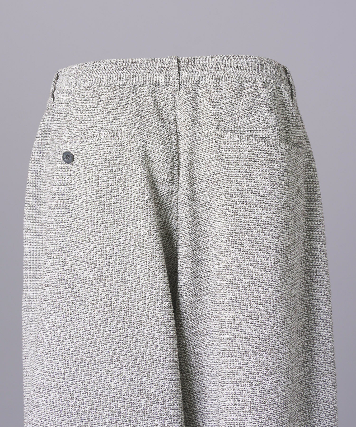 【26SS PRE-ORDER】Tweed Layered Prime-Wide Shirring Detail Pants