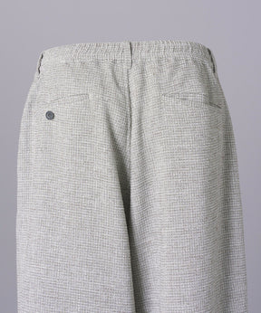 【26SS PRE-ORDER】Tweed Layered Prime-Wide Shirring Detail Pants