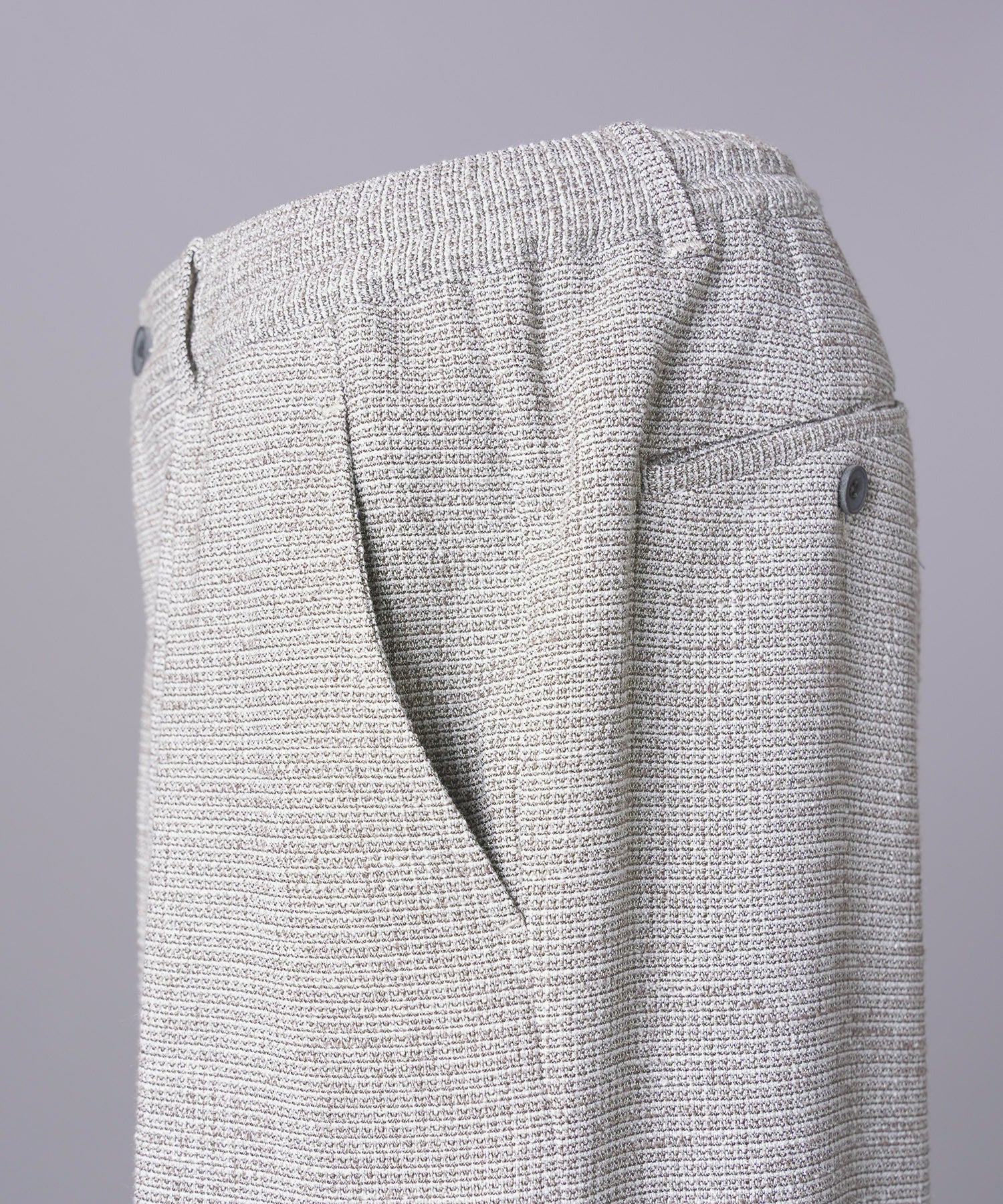 【26SS PRE-ORDER】Tweed Layered Prime-Wide Shirring Detail Pants