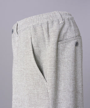 【26SS PRE-ORDER】Tweed Layered Prime-Wide Shirring Detail Pants