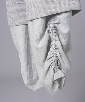 【26SS PRE-ORDER】Tweed Layered Prime-Wide Shirring Detail Pants