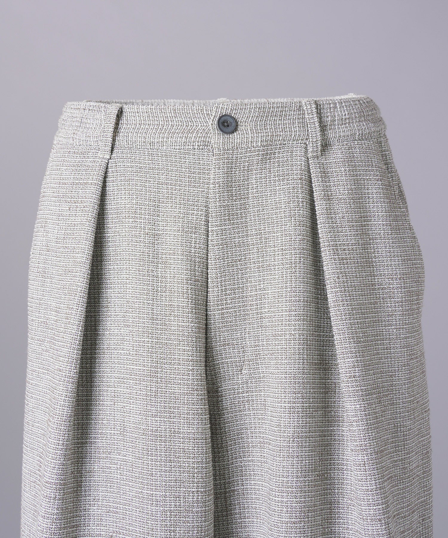 【26SS PRE-ORDER】Tweed Layered Prime-Wide Shirring Detail Pants