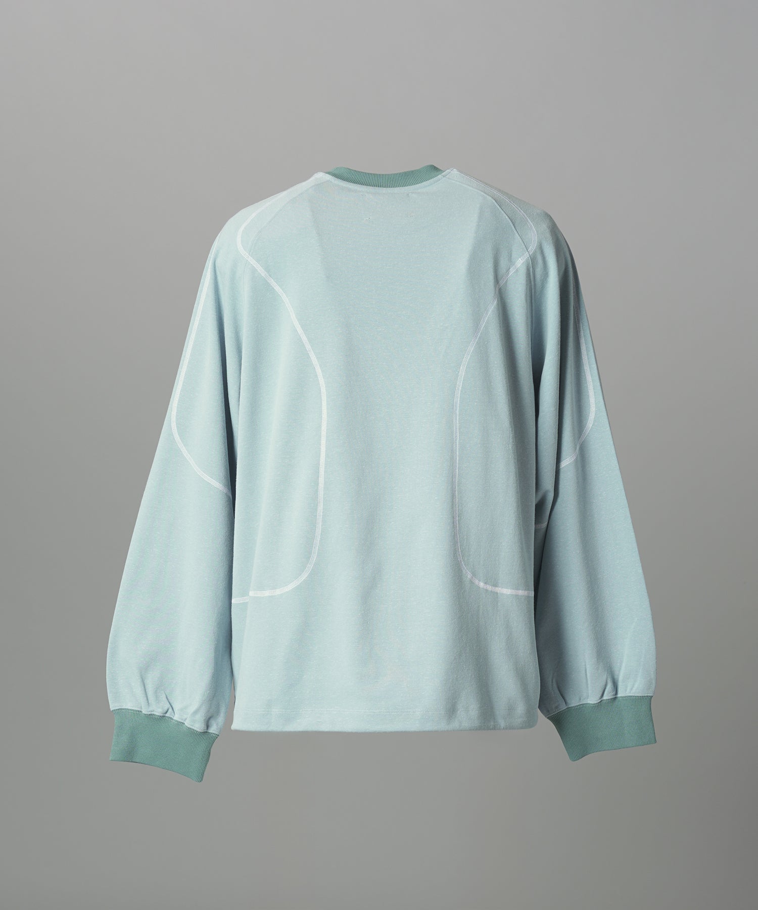 【26AW PRE-ORDER】Slub Jersey Prime-Over Zipper Detail Raglan T-shirt