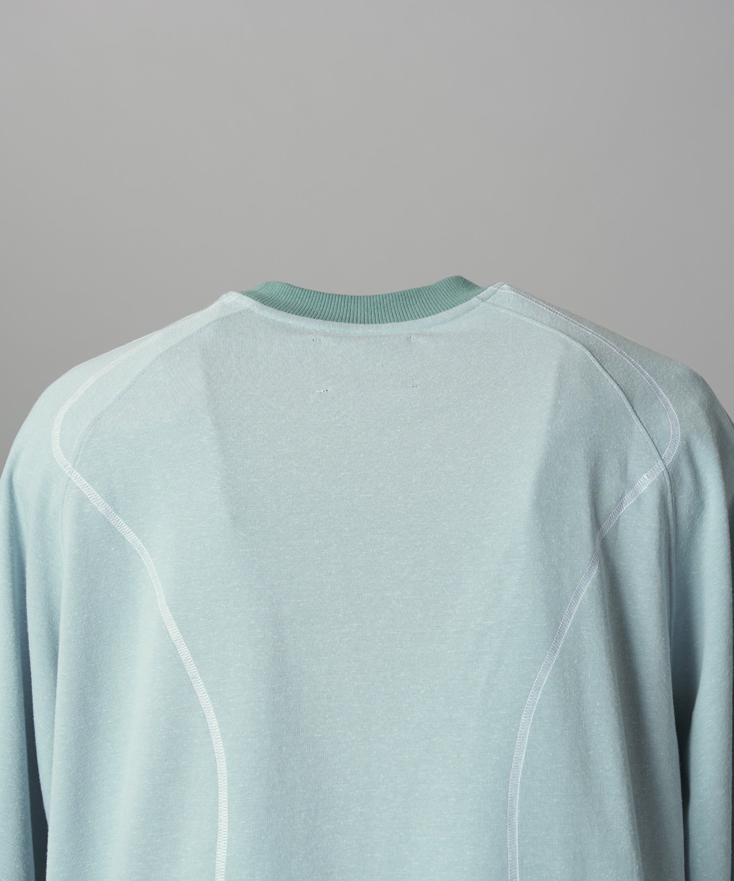 【26AW PRE-ORDER】Slub Jersey Prime-Over Zipper Detail Raglan T-shirt