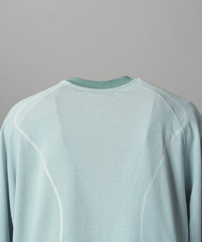 【26AW PRE-ORDER】Slub Jersey Prime-Over Zipper Detail Raglan T-shirt