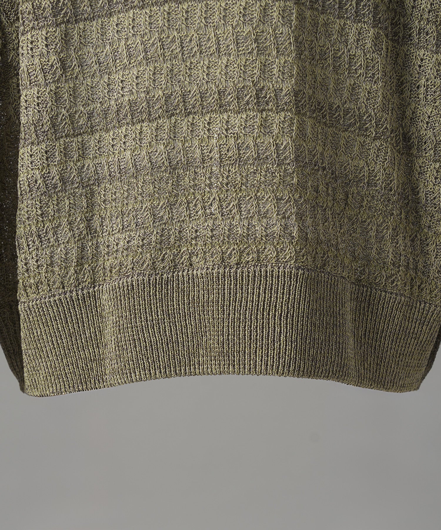 【26AW PRE-ORDER】Sheer Mixed Stripe Prime-Over Crewneck Knit Sweater