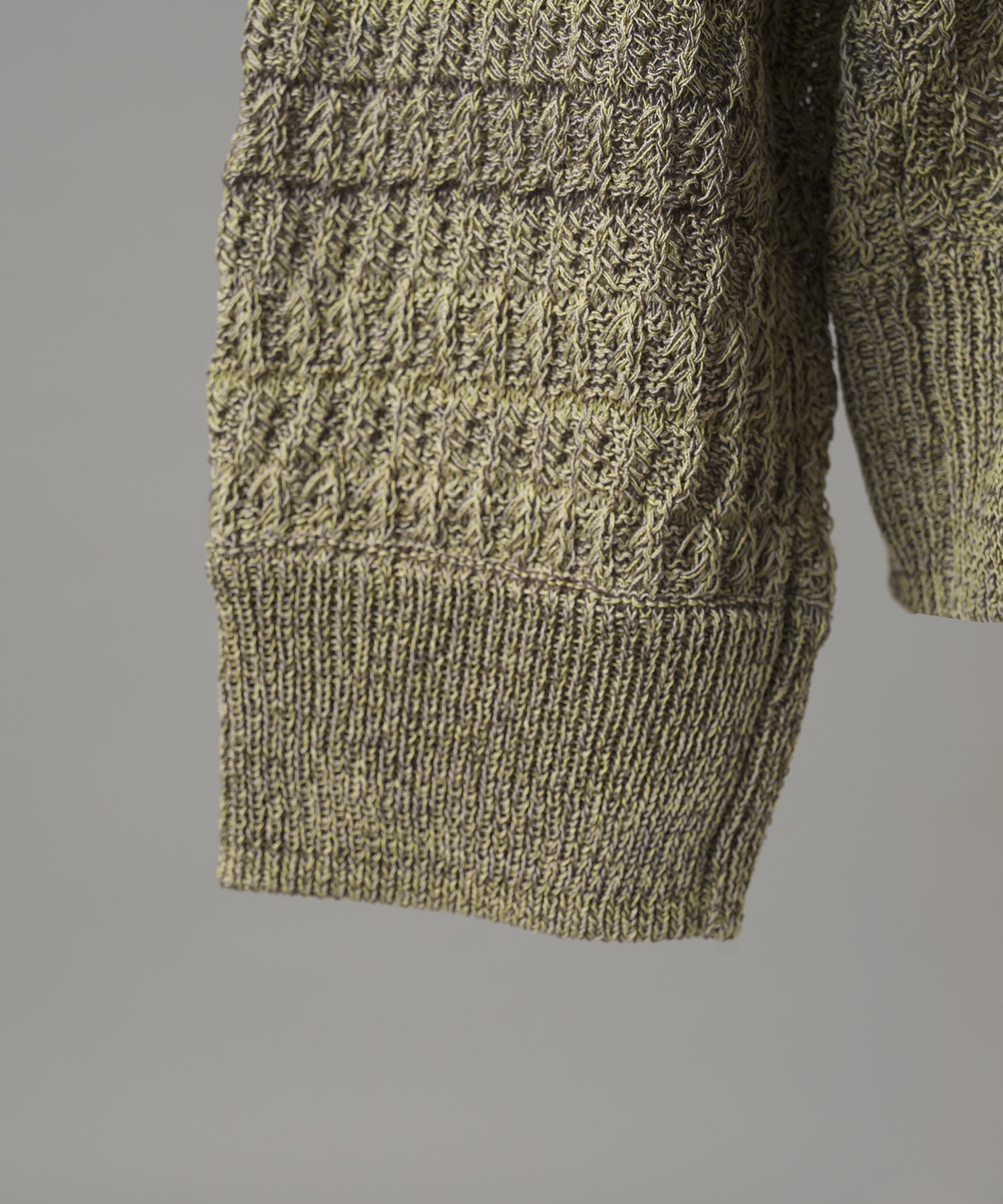【26AW PRE-ORDER】Sheer Mixed Stripe Prime-Over Crewneck Knit Sweater