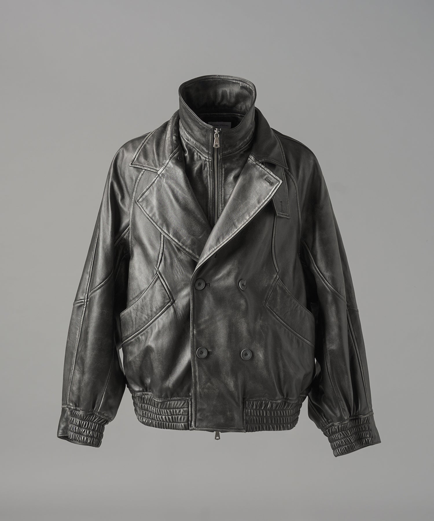 Different Materials Layering Prime-Over Trucker Jacket