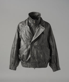 Different Materials Layering Prime-Over Trucker Jacket