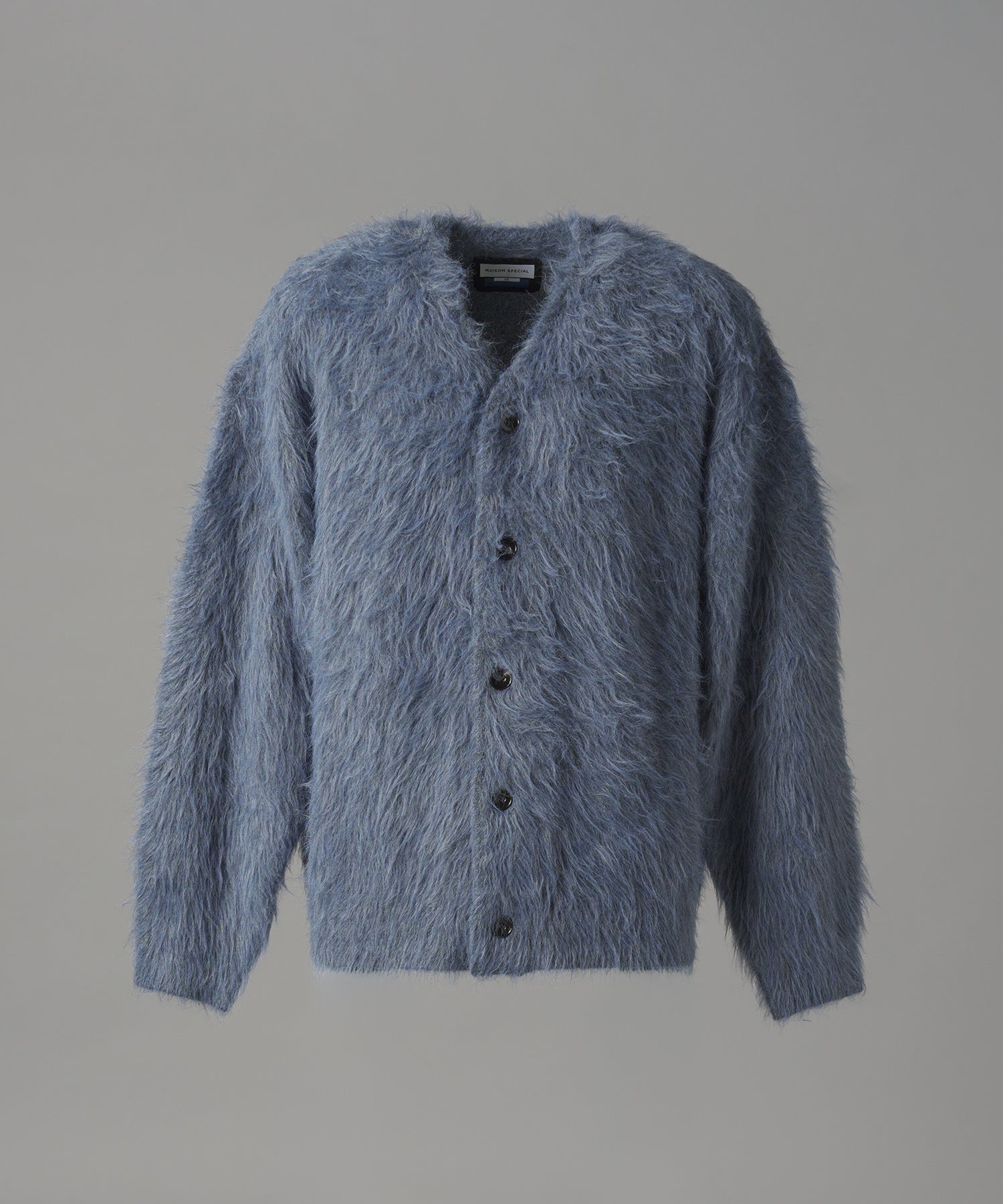 【26AW PRE-ORDER】シャギーニットプライムオーバーYネックカーディガン