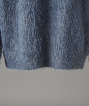 【26AW PRE-ORDER】シャギーニットプライムオーバーYネックカーディガン