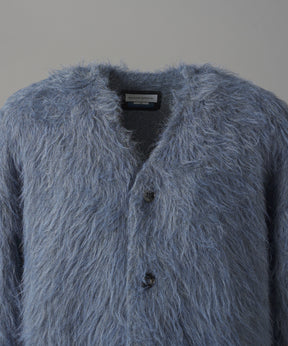 【26AW PRE-ORDER】シャギーニットプライムオーバーYネックカーディガン