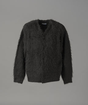 【26AW PRE-ORDER】シャギーニットプライムオーバーYネックカーディガン