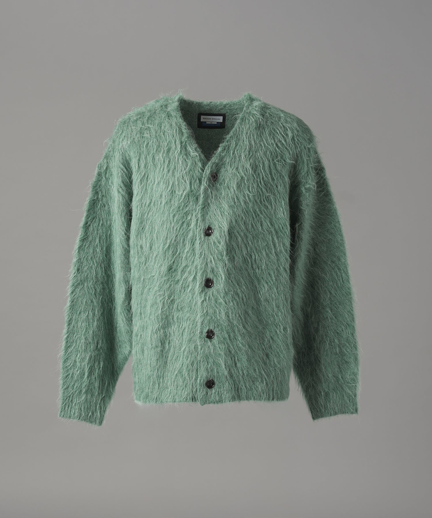 【26AW PRE-ORDER】シャギーニットプライムオーバーYネックカーディガン