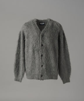 【26AW PRE-ORDER】シャギーニットプライムオーバーYネックカーディガン