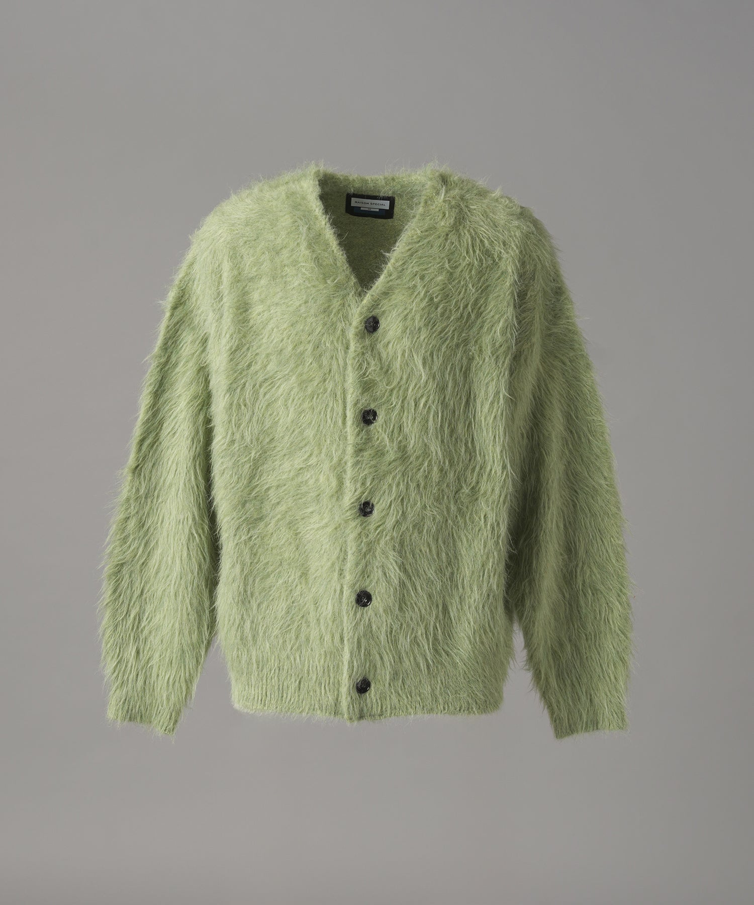 【26AW PRE-ORDER】シャギーニットプライムオーバーYネックカーディガン