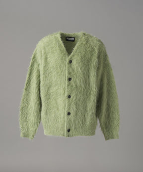 【26AW PRE-ORDER】シャギーニットプライムオーバーYネックカーディガン