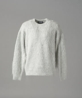 【26AW PRE-ORDER】シャギーニットプライムオーバークルーネックセーター