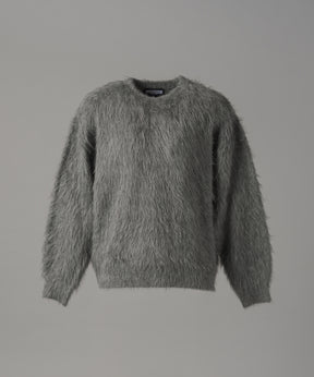 【26AW PRE-ORDER】シャギーニットプライムオーバークルーネックセーター