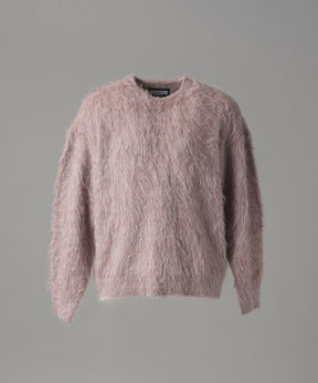 【26AW PRE-ORDER】シャギーニットプライムオーバークルーネックセーター