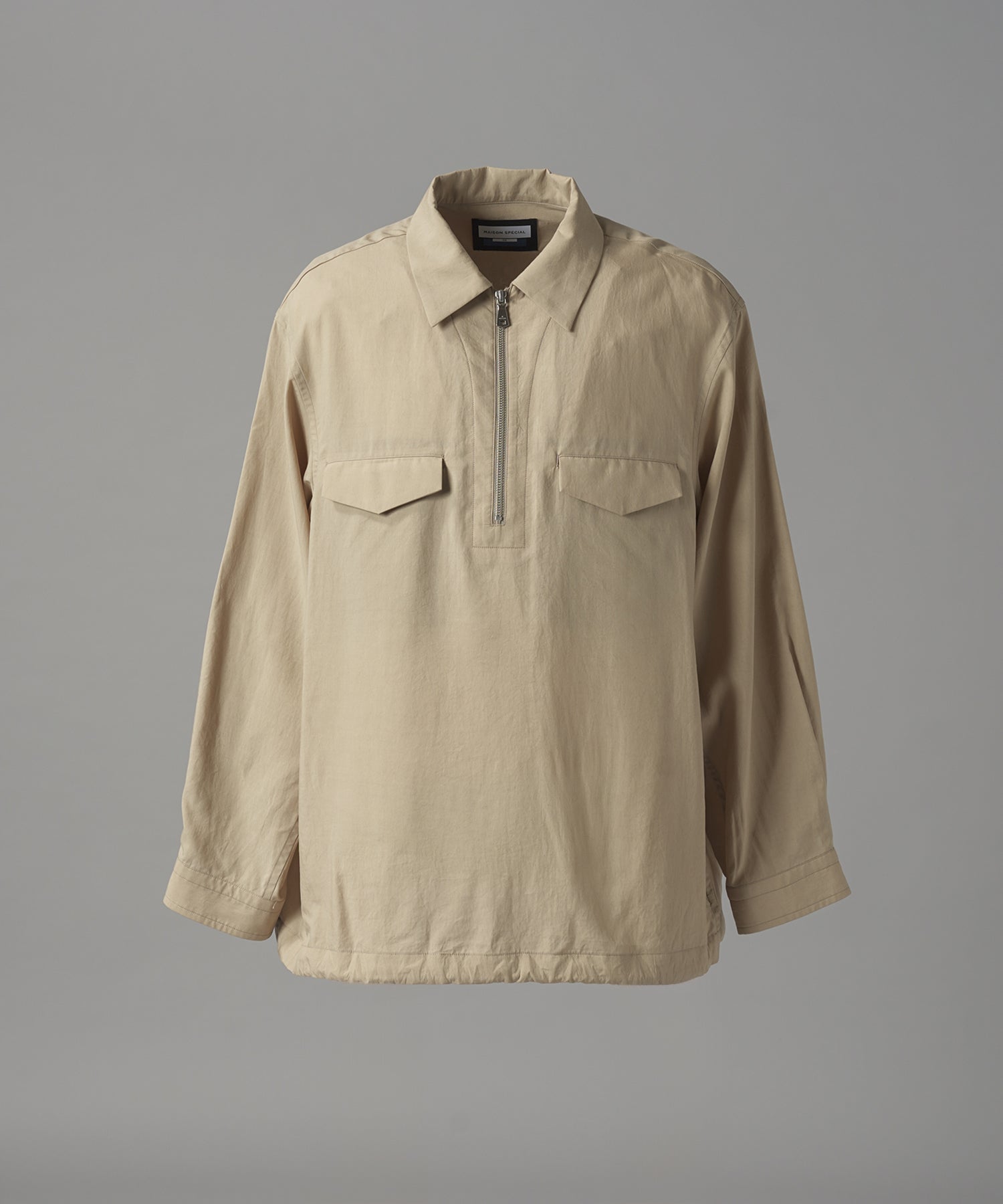[26SS PRE-ORDER] Airy Striped Gabardine Prime-Over Short-sleeved Shirt