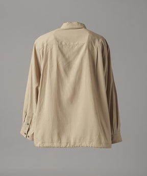 [26SS PRE-ORDER] Airy Striped Gabardine Prime-Over Short-sleeved Shirt